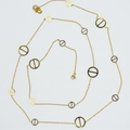 Geometric Circle Long Necklace