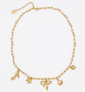 Coquette charm necklace