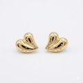 Statement heart earrings