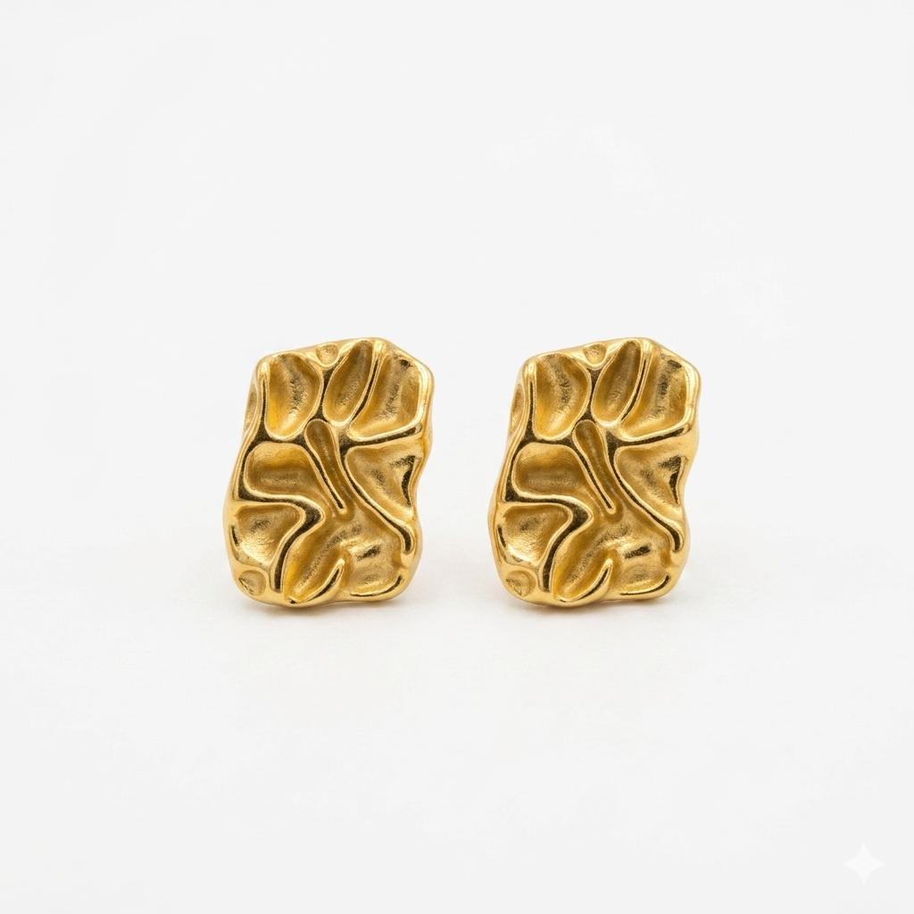 Ripple statement earrings