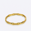 Intricate Gold Lattice Bangle