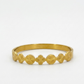 Golden Sunburst Medallion Bangle
