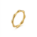 Golden Bamboo Eternity Ring